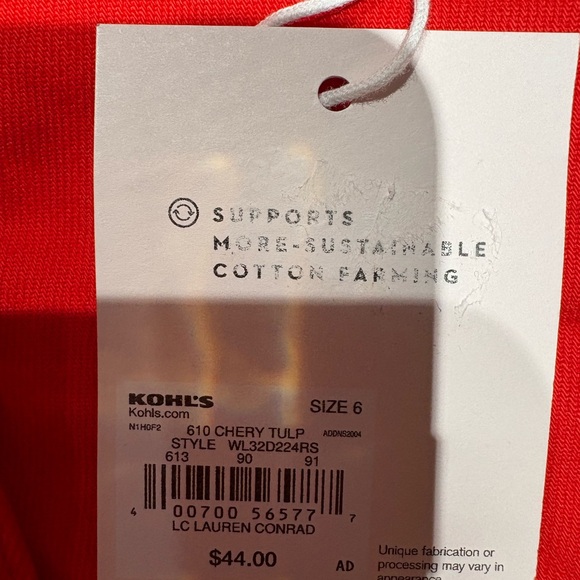 LC Lauren Conrad Red High Waist Shorts - Picture 3 of 4